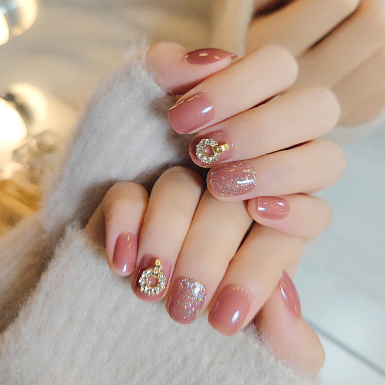 Removable Nail Art Wraps - 24 Pack Fashion Nail Stickers with Glue