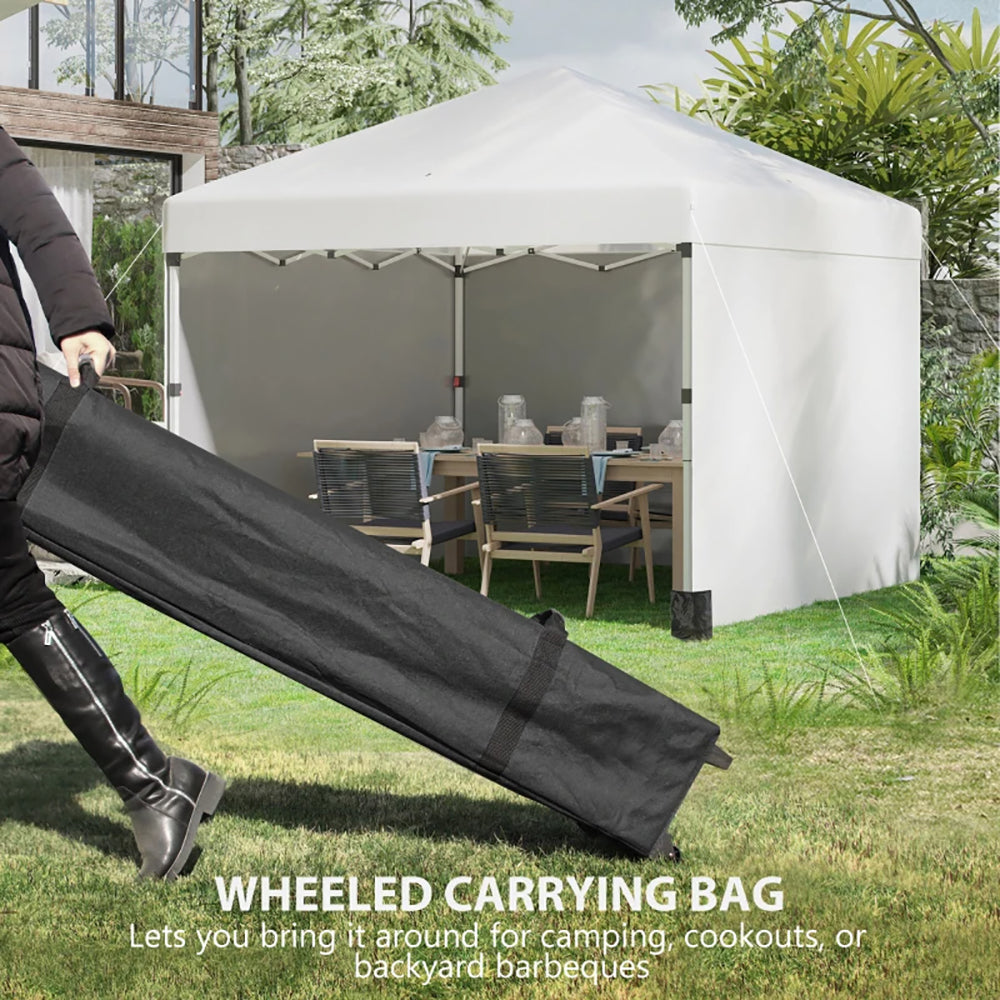 Height Adjustable Pop Up Canopy Tent - Cream White Event Shelter