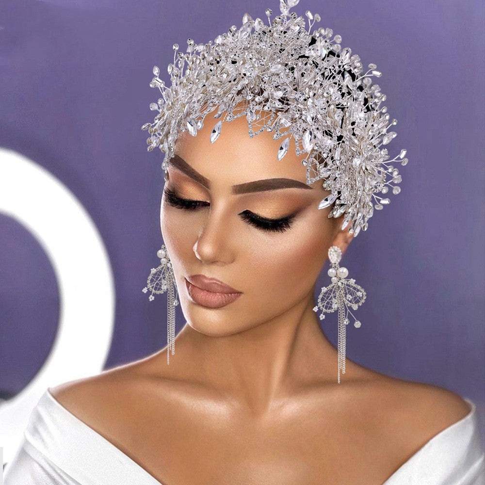 Bridal Tiara Wedding Crystal Crown Rhinestone Headpiece