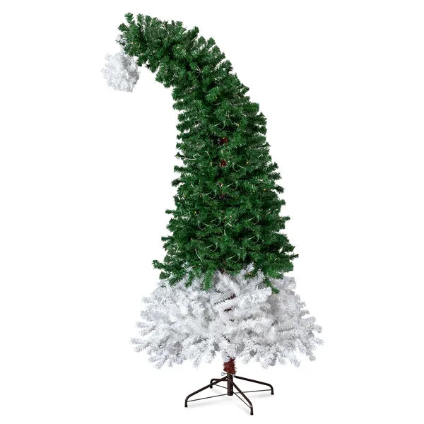 6 FT Pre-lit Santa Hat Christmas Tree with 250 Warm White Lights