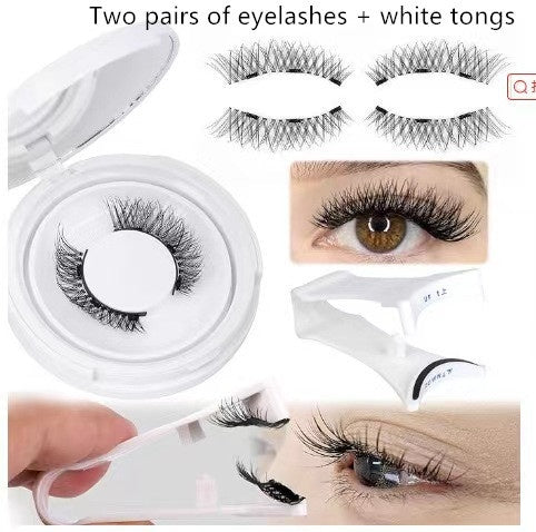 Magnetic False Eyelashes - Natural Mink Lash Set with Applicator Tool