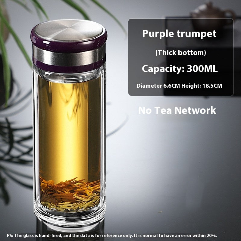 Double Layer Glass Cup with Large Capacity Insulation - Multiple Variants