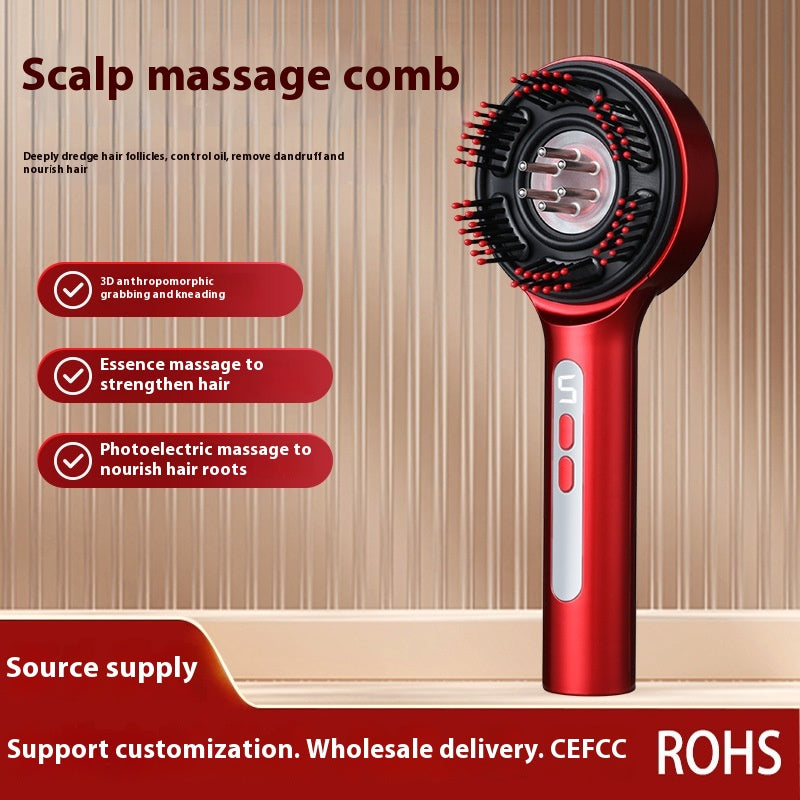 Electric Red Light Scalp Massage Comb Hair Growth
