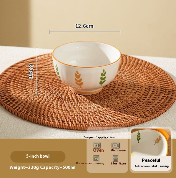 Deep Dinner Plates Set - Nordic Style Ceramic Tableware for Home Kitchen