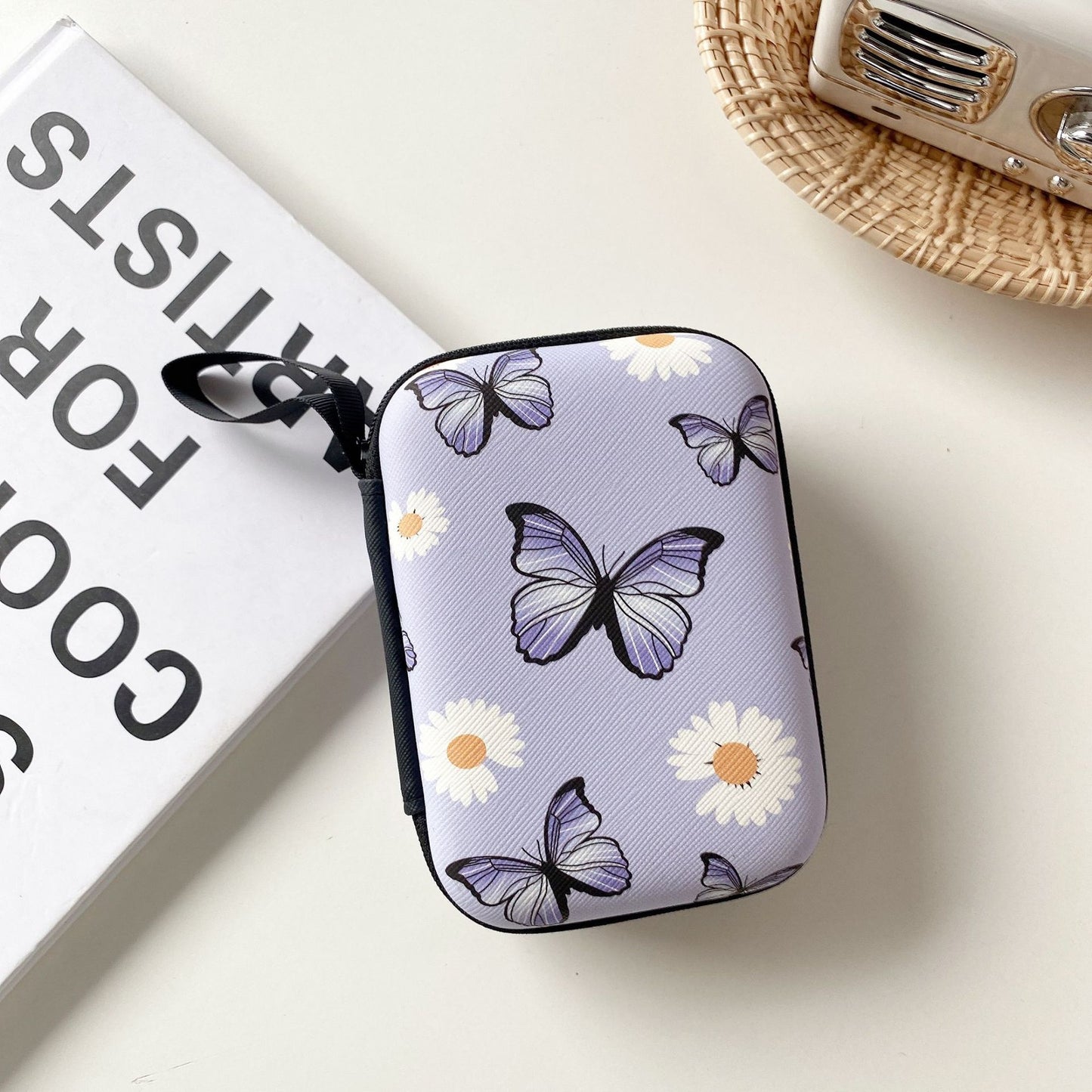 Large Cartoon Fruit Rectangle Earphone Organizer Bag - Unisex Storage Pouch