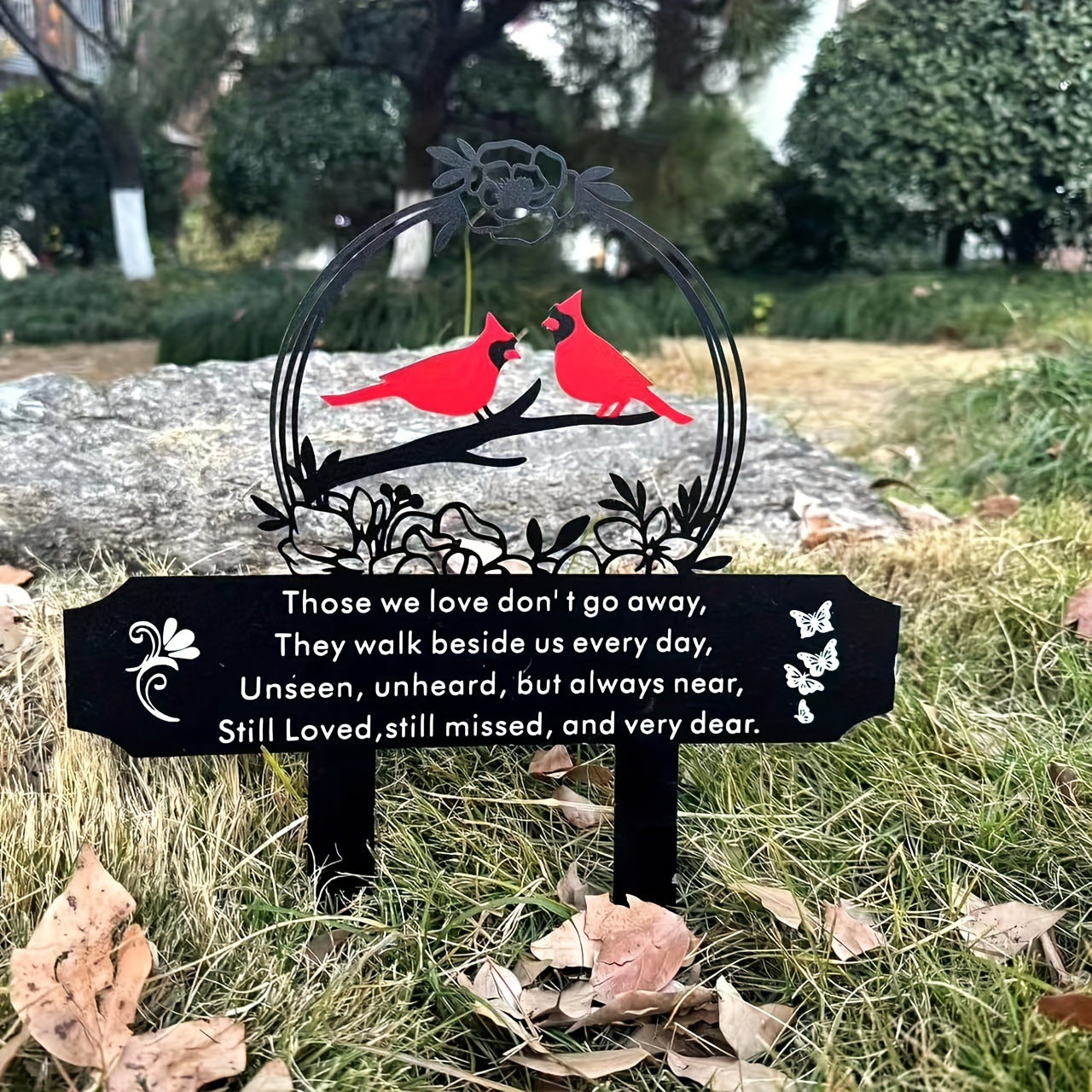 Metal Cardinal Outdoor Memorial Pile Floor Outlet