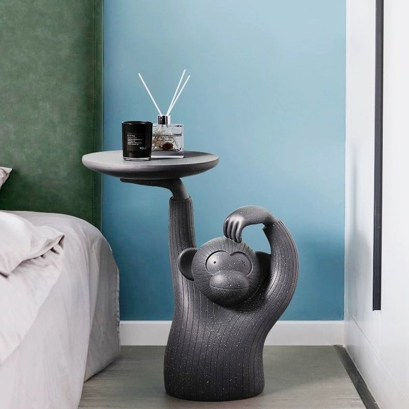 Monkey Coffee Table Tray Decorative Ornament Resin Modern Style