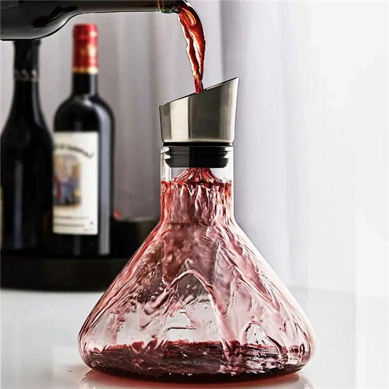 Wine Decanter Waterfall Elegant Crystal 1500ml - Multiple Styles