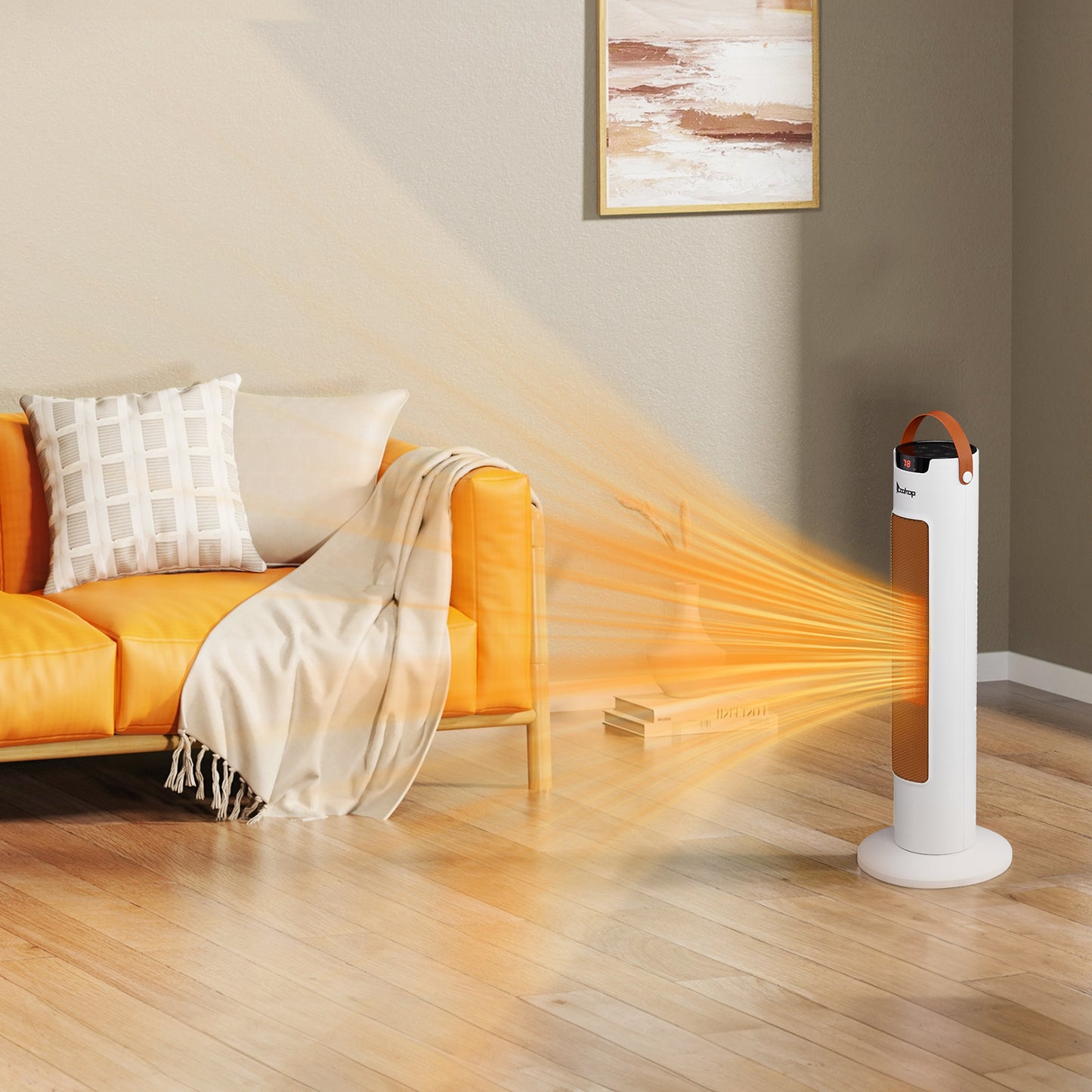 24-Inch Tower Space Heater 1500W WiFi App & Remote Control Thermostat