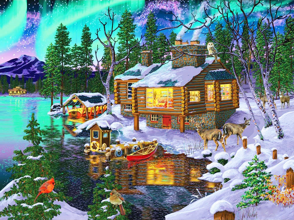 Winter Landscape Diamond Painting Kit - Embroidery Art & Craft
