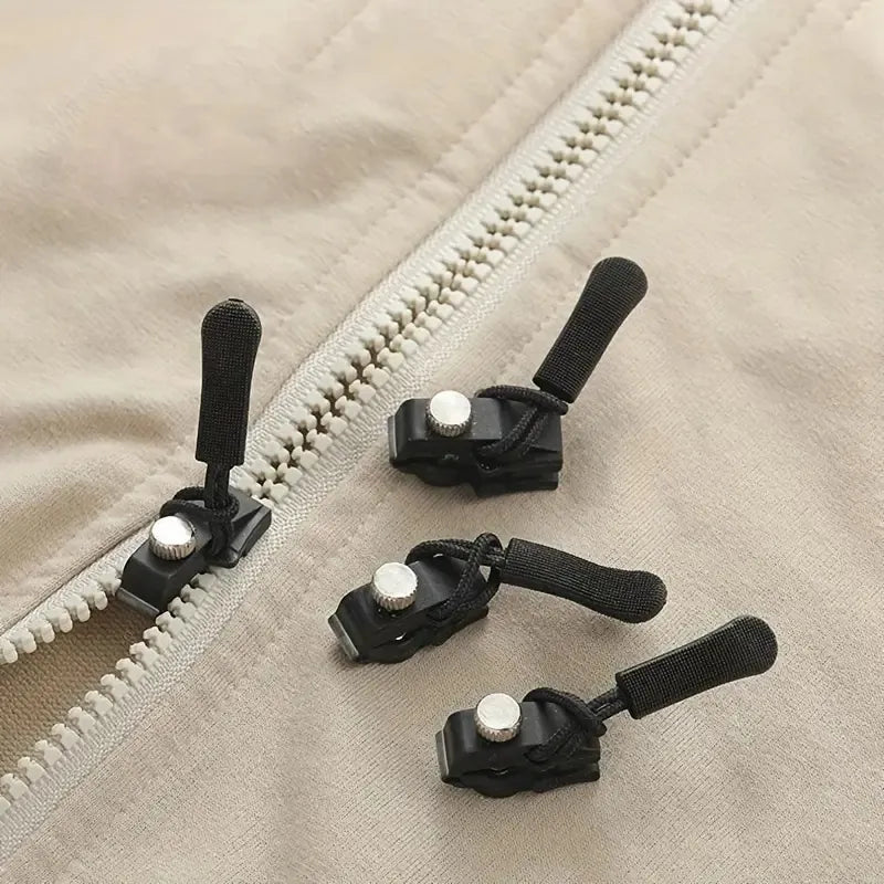 Zipper Repair Kit with Removable Zipper Pulls for Clothing Luggage & Backpacks - Size S/M/L
