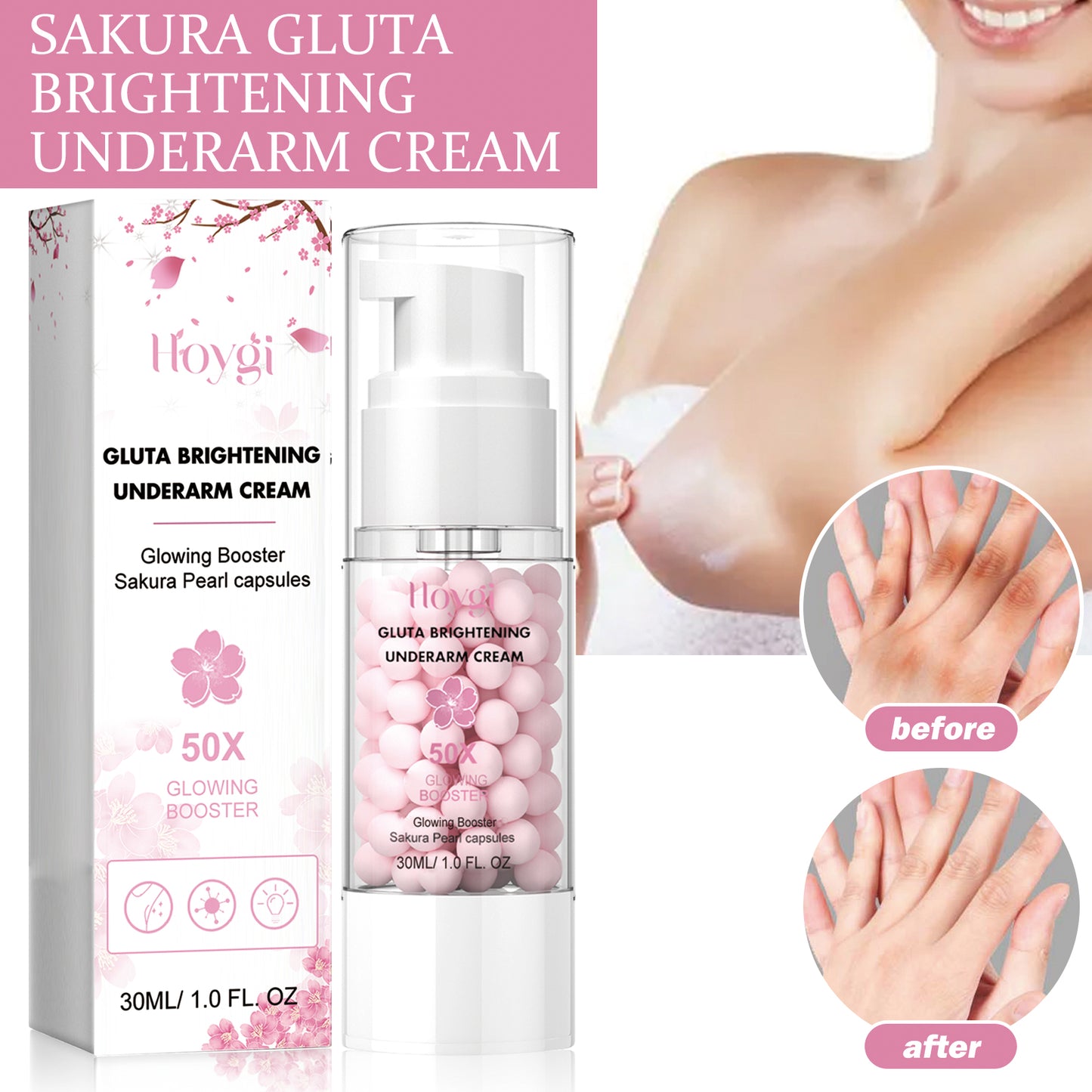 Brightening Underarm Cream - Dark Spot Corrector for Elbows and Knees