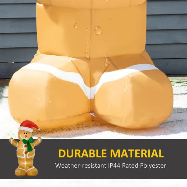 Inflatable Christmas Snowman Decoration with LED Lights