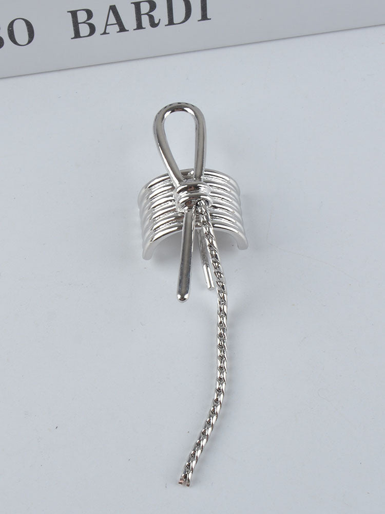 Luxury Hair Clip for Ponytail - Simple Stylish Hair Accessory, Electroplated Finish