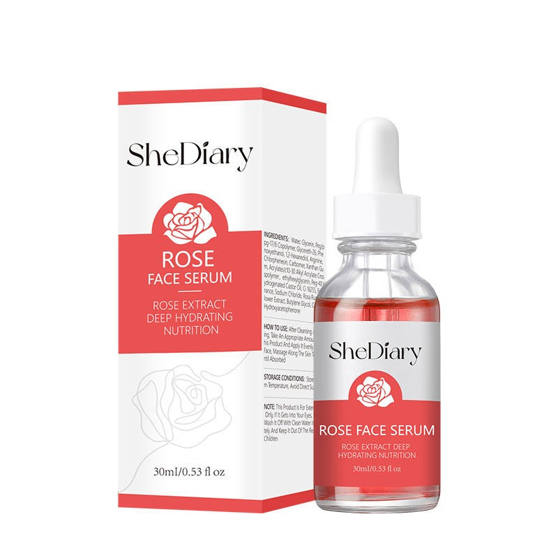 Rose Nourishing Facial Essence for Dry Skin - 30ml Moisturizing Care Solution