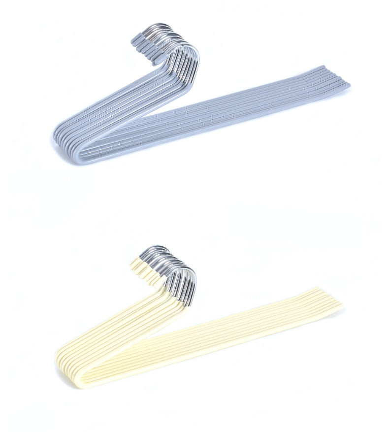 Z-Shaped Pant Rack Clothes Holder Anti-Slip Dryer Hanger for Wardrobe