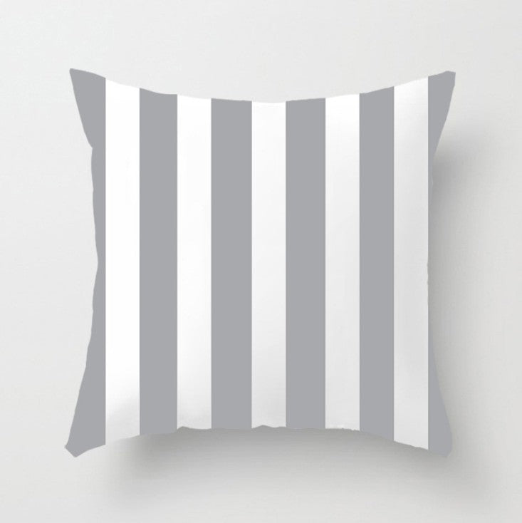 Soft Stripe Sofa Pillowcase - 45x45cm Home & Office Cushion Cover