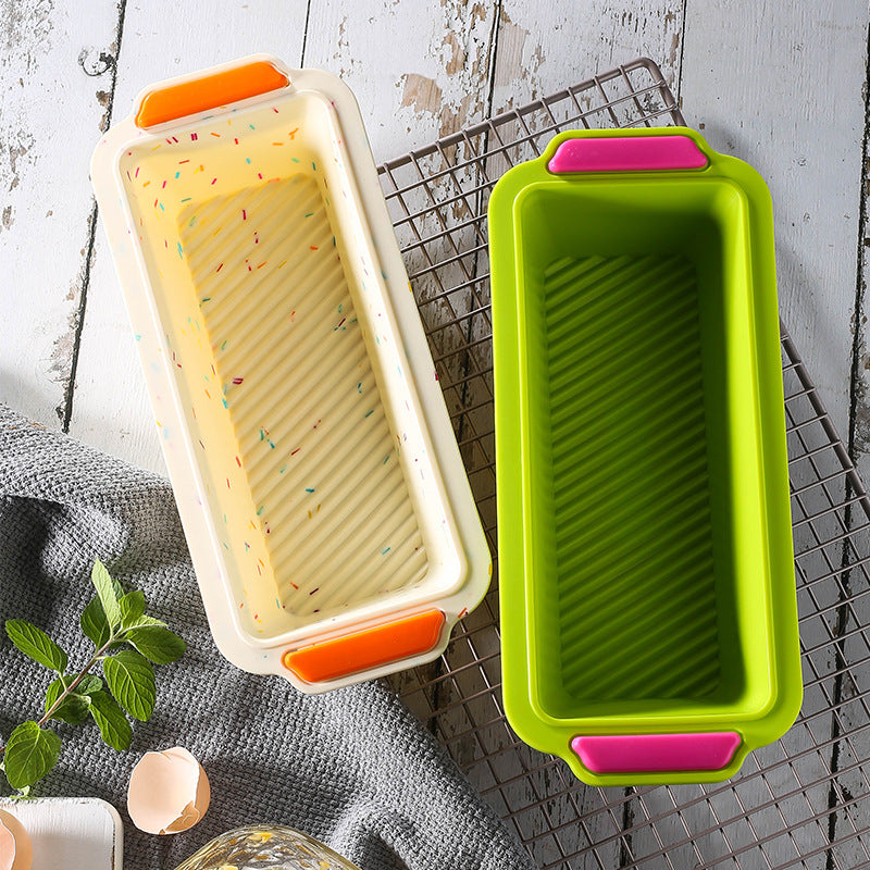 Silicone Rectangular Bread Mold for Baking Toast and Cakes - Easy Demoulding