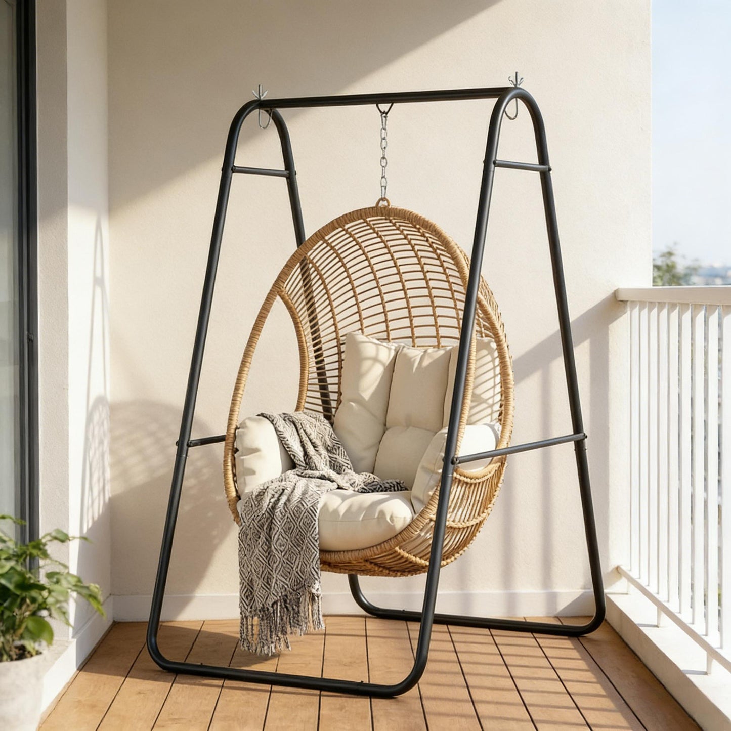Hammock Chair Stand - Solid Steel A-Frame for Indoor & Outdoor