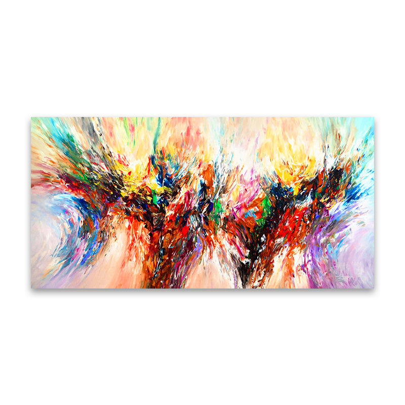 Custom Inkjet Canvas Painting with Framed Triptych Wall Art