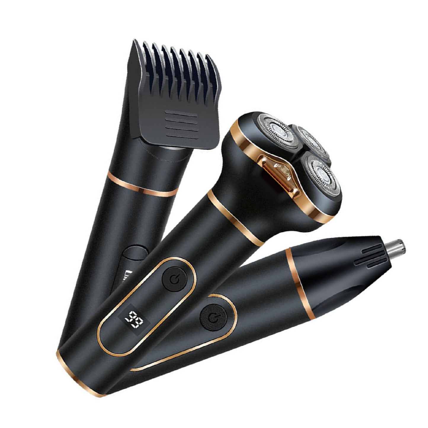 Cordless Electric Shaving Machine Men 3 In 1 For Beard Nose Hair