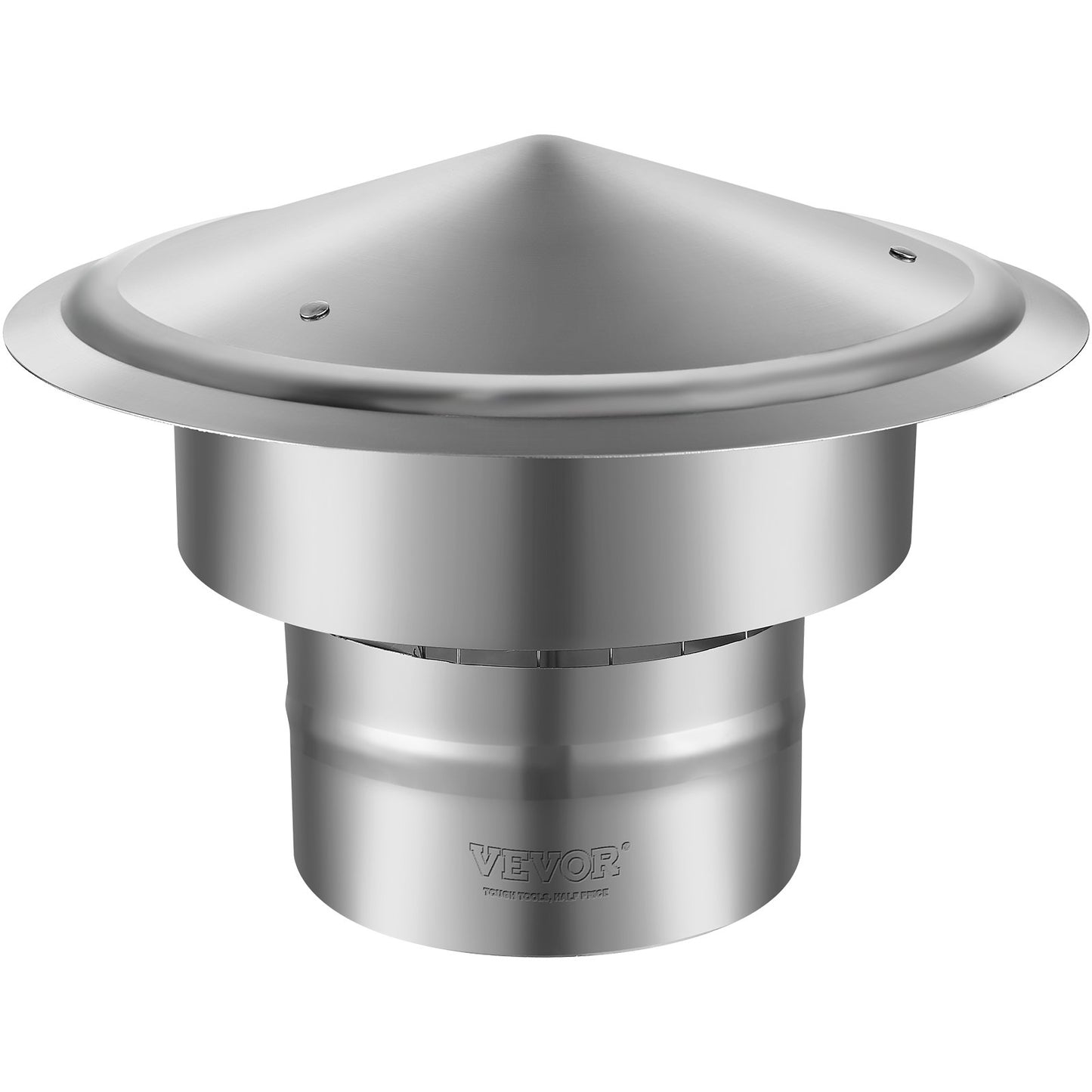 6-Inch Stainless Steel Chimney Cap Rain Cover - All Weather Ventilations