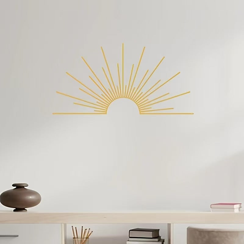 Metal Sunflower Wall Decor - Wrought Iron Nordic Art for Home & Office