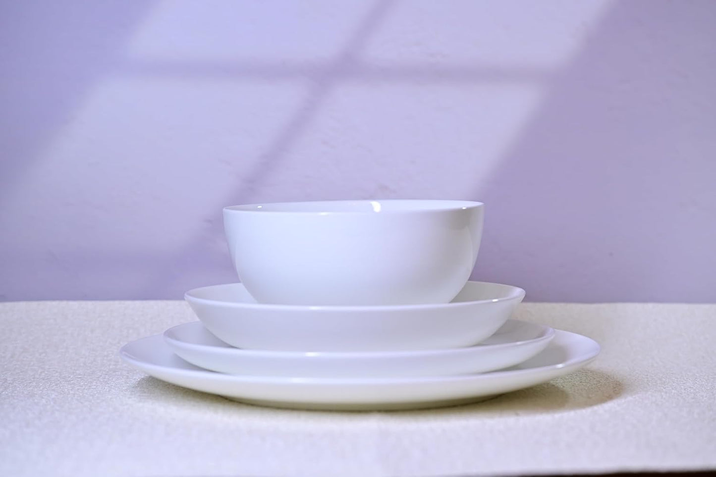 Lily Bone China Dinnerware Set - 16 Pieces Service for 4