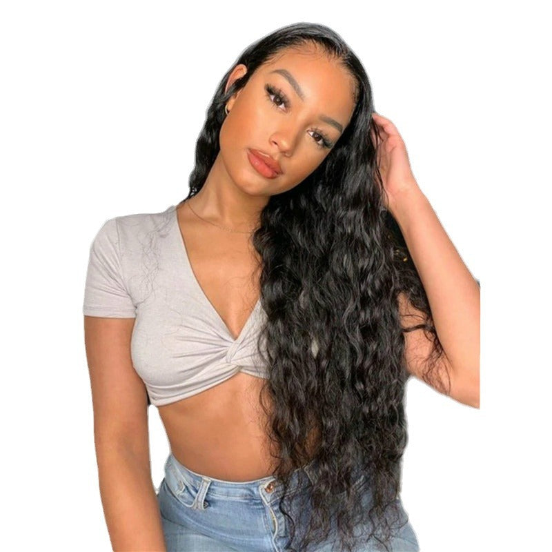 Women's Curly Synthetic Wig with Multiple Color Options - African Fashion Style