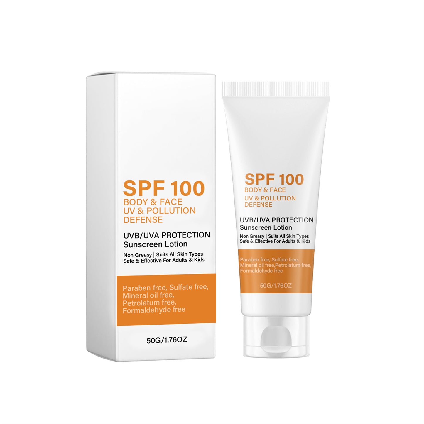 Moisturizing Sunscreen with Hyaluronic Acid SPF 50g for Face Skin Care