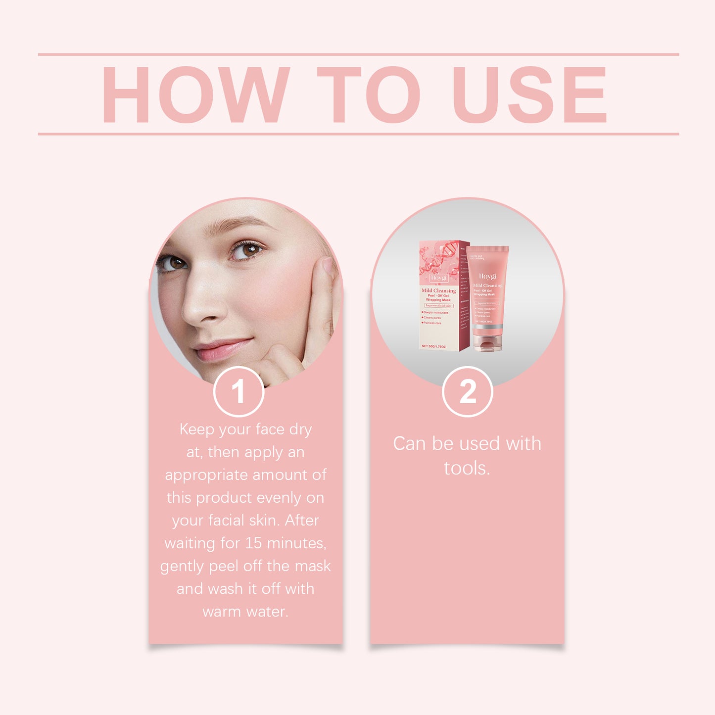 Moisturizing Peel-Off Facial Mask for Brightening and Pore Cleansing