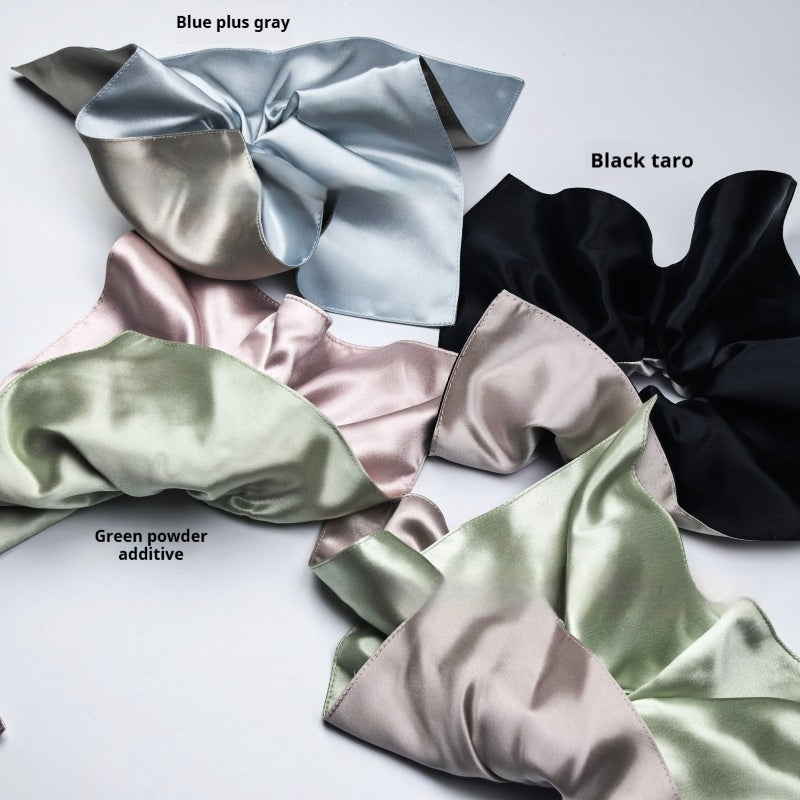 Silk Square Scarf Hair Tie - 22mm Glossy, Multiple Colors
