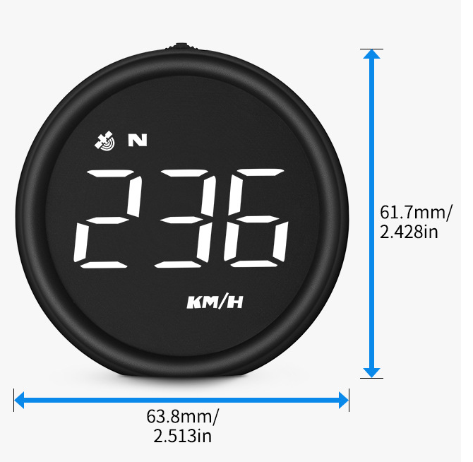 Car HUD Head-Up Display Monitor - 2.4 Inch LED Screen