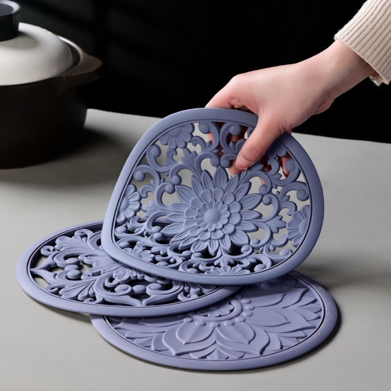 Insulated Silicone Food Bowl Set - High-Temperature Resistant, Multi-Size Kitchen Storage