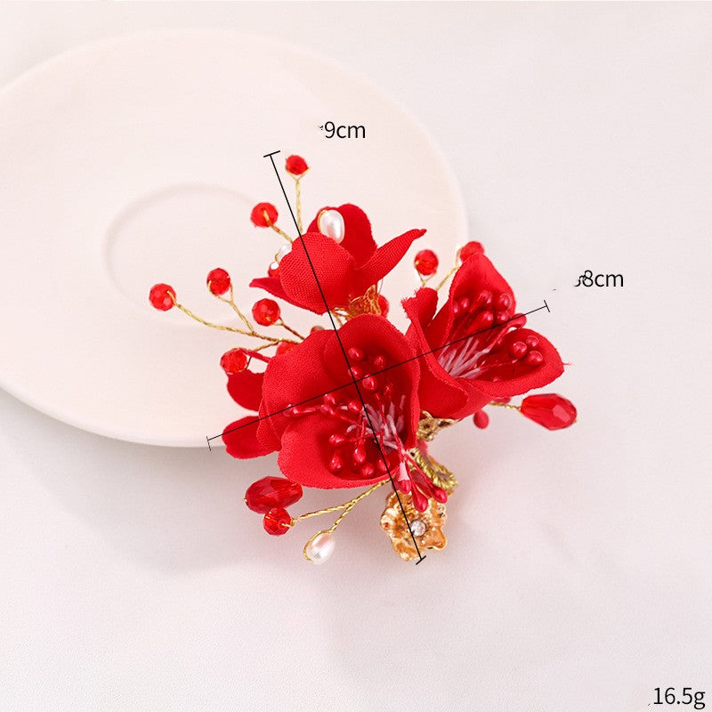Elegant White Shell Pearl Crystal Hairpin for Wedding & Bridal Hair Accessory