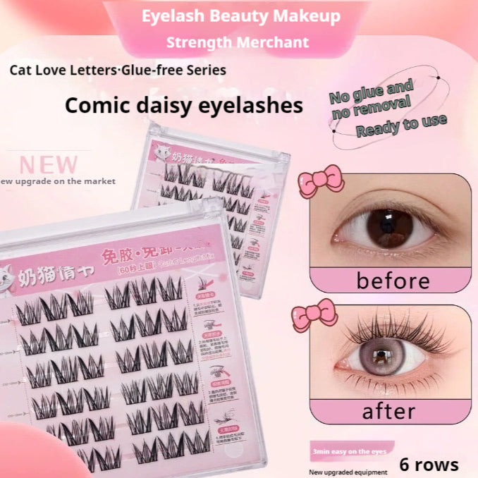 Self-Adhesive False Eyelashes - High-Quality Soft Eye Makeup Lashes