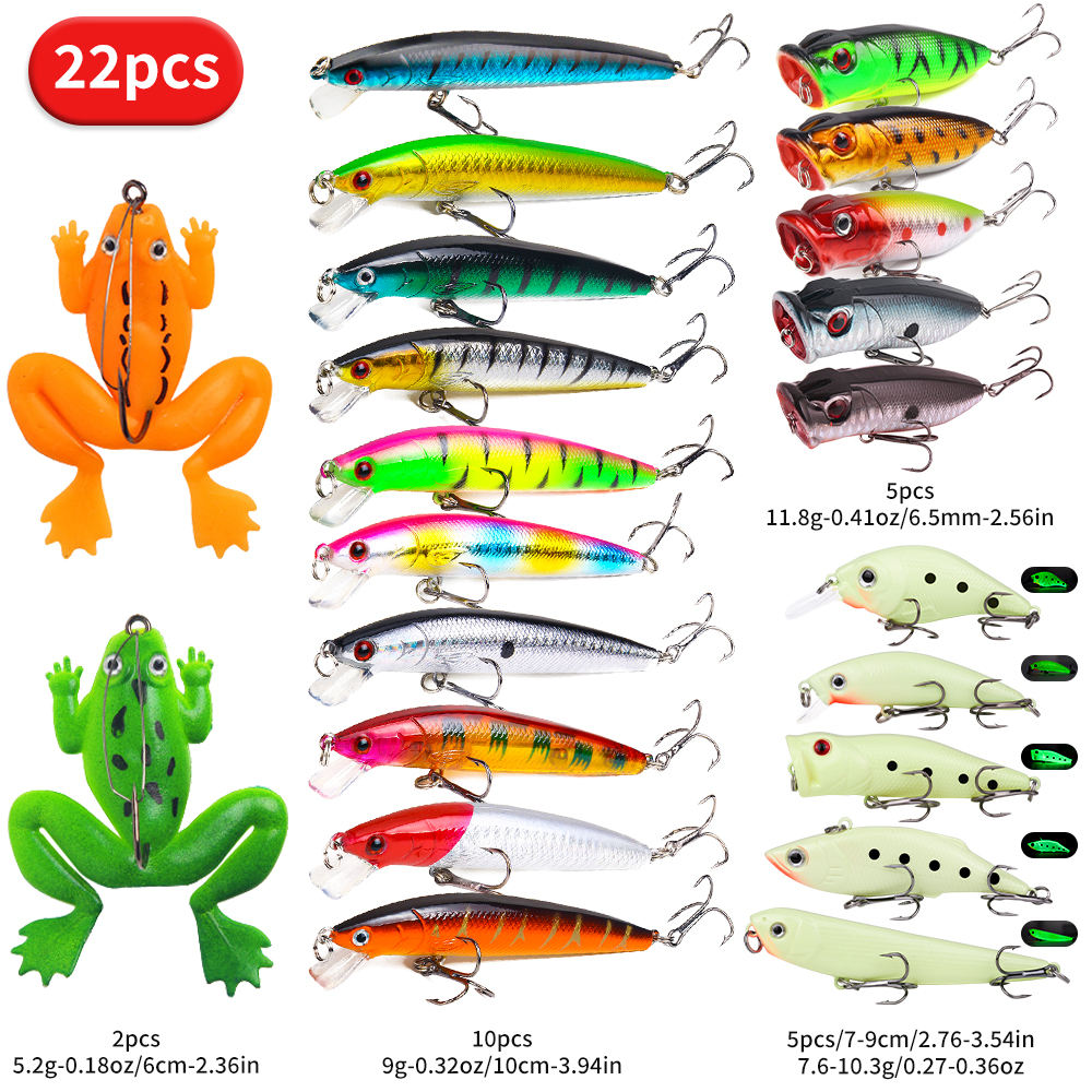 Fishing Lure Kit - Multi-functional Topwater Lures for Bass Fishing