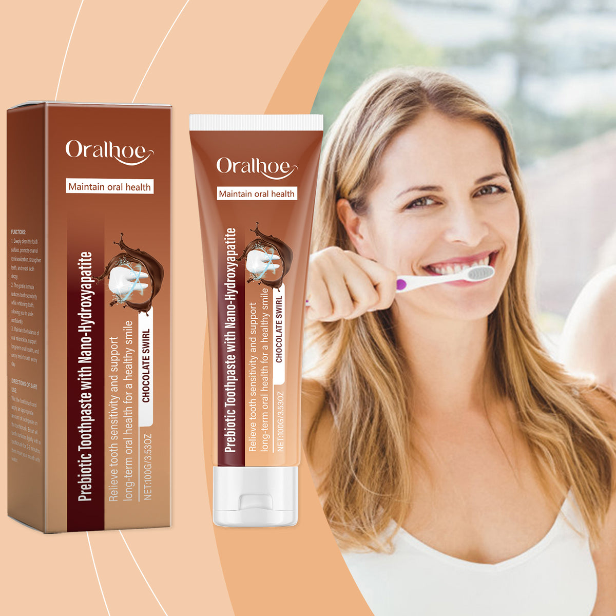 Chocolate Flavor Anti Cavity Toothpaste 100g
