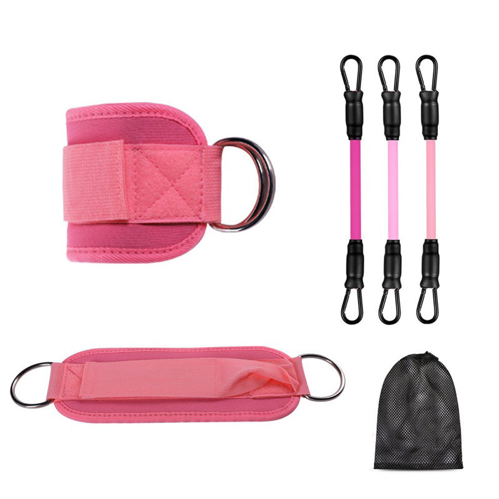 Adjustable Ankle Resistance Bands with Cuffs for Home Gym Workouts