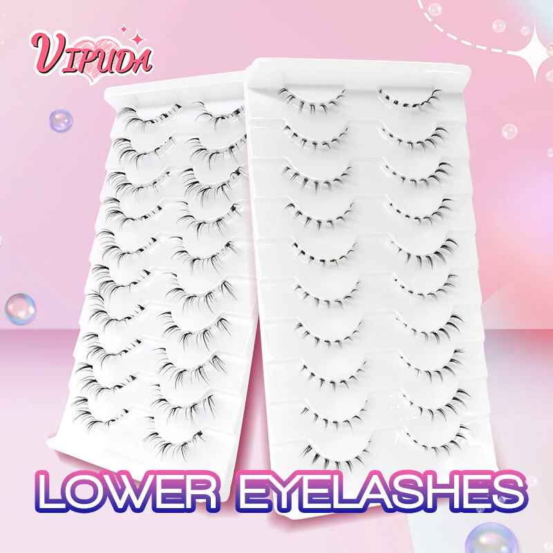 10 Pairs Stylish False Eyelashes - Manga Lowe Eye Makeup Lashes