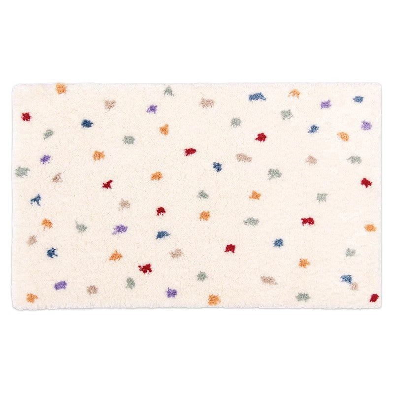 Absorbent Bathroom Floor Mat Geometric Pattern Non-Slip Home Ground Rug