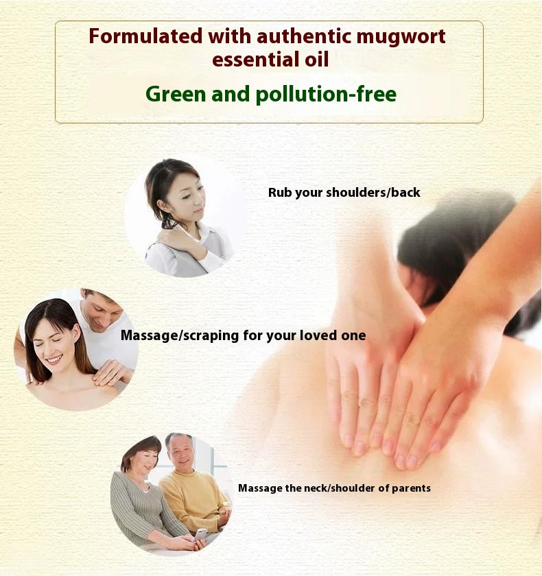 Stone Moxibustion Gua Sha Jar with Moxa Stick & Essential Oil