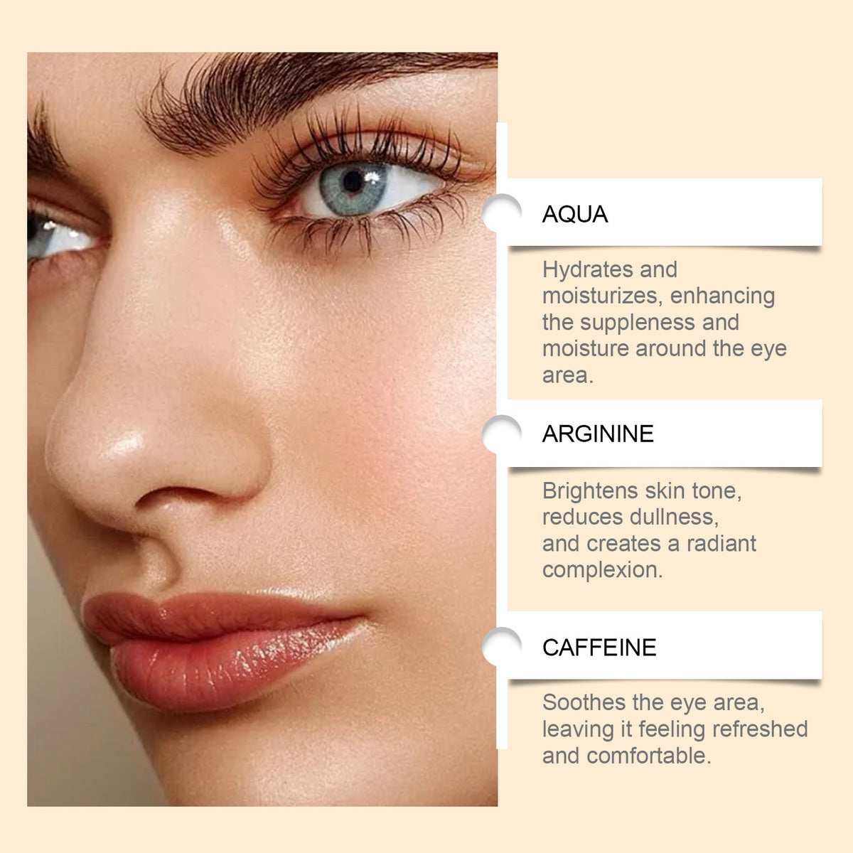 Dark Circle-Reducing Eye Cream 50g for Brightening & Skin Care