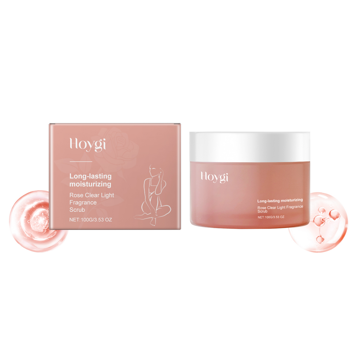 Rose Facial Scrub - Moisturizing Exfoliating Face Care Treatment (100g)