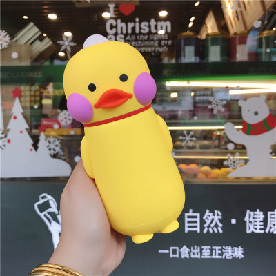 Cute Cartoon Duck Glass Cup - Water Mug for Kids & Adults, 300ML High Borosilicate