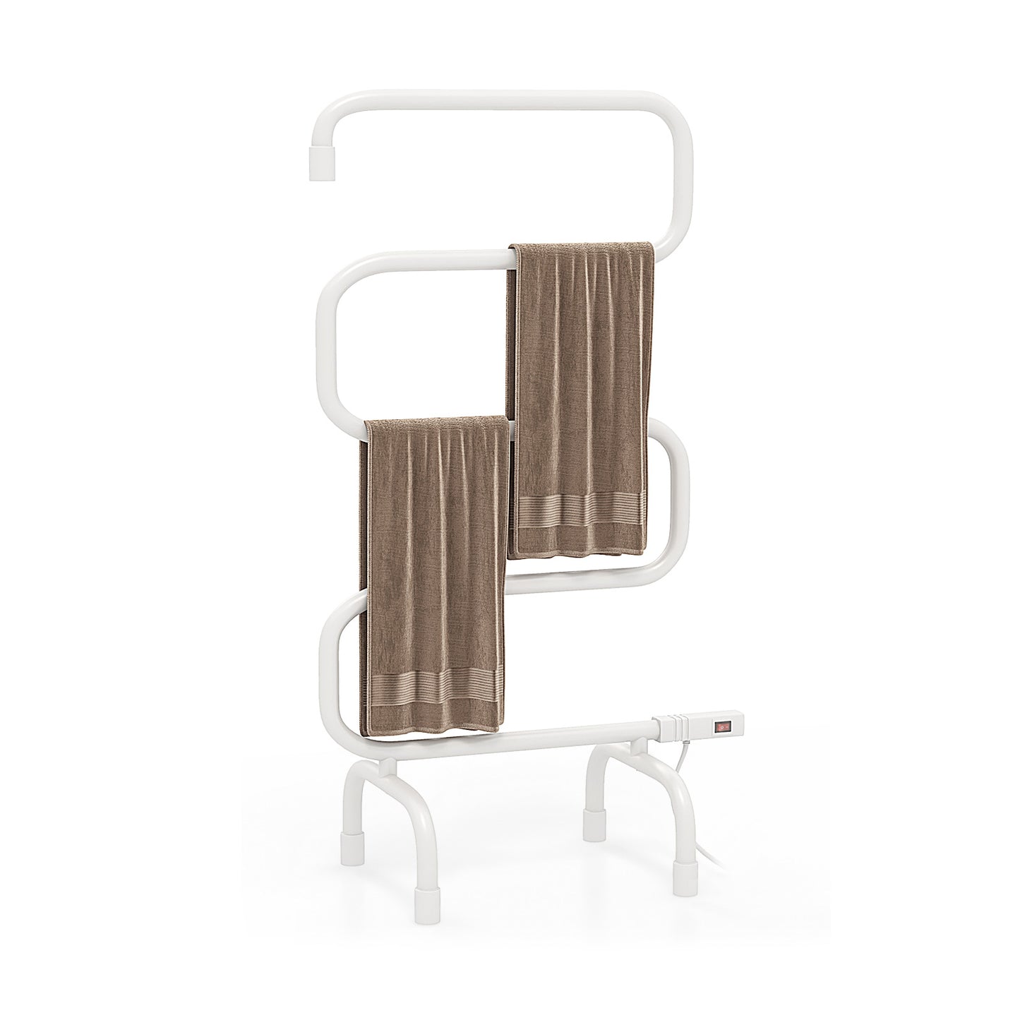 100W Electric Towel Warmer Drying Rack - Space-Saving Design