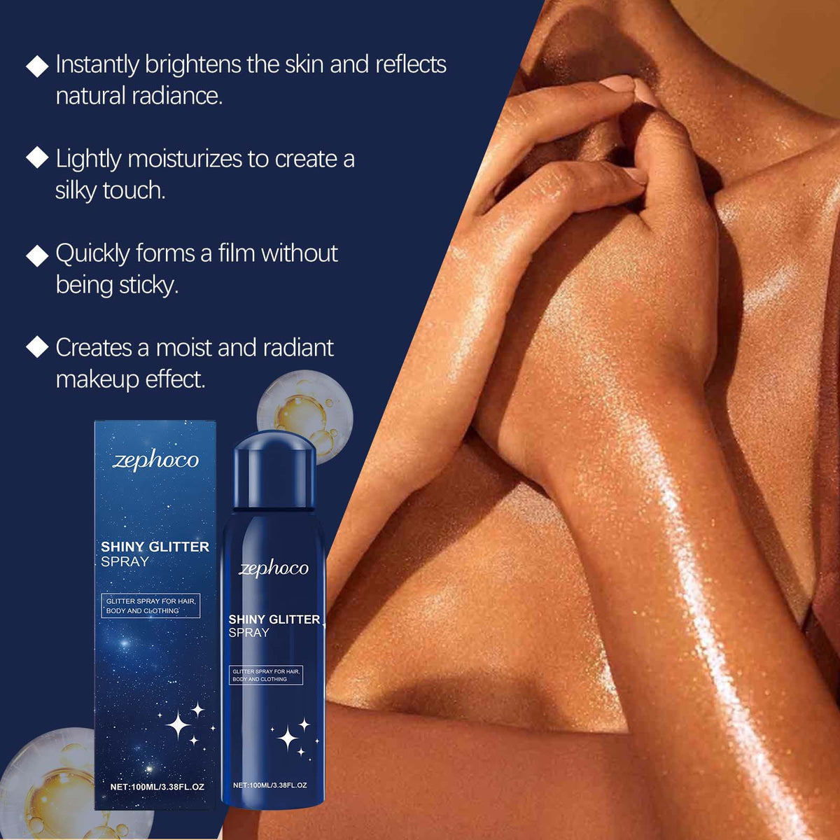 Shining Powder Brightens Moisturizing Nightclub Party Body Clavicle