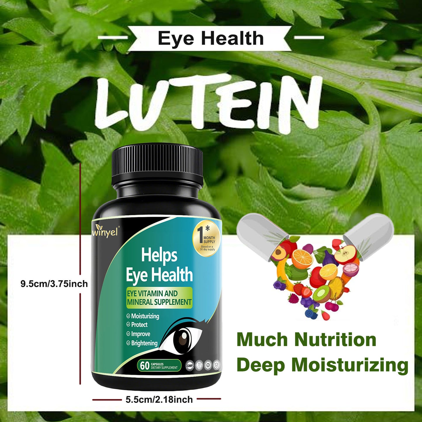 Lutein Eye Supplement - 30-Day Supply for Vision Clarity & Blue Light Support