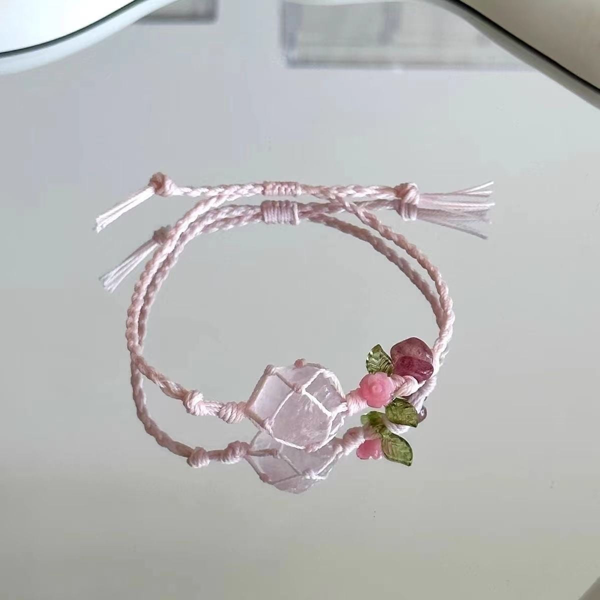 Handmade Woven Bracelet Carrying Strap - Exquisite Adjustable Jewelry Accessory