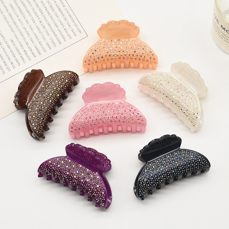 Crystal Acrylic Hairpin - Korean Style Women's Hair Clip